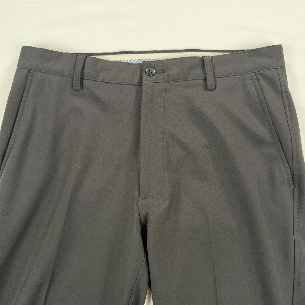 FootJoy FJ Golf‎ Pants Mens 33x34 Flat Front Stretch Performance Athletic Black
